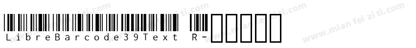 LibreBarcode39Text R字体转换